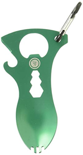 ust Stainless Steel Spork Multi-Tool, Green, 4" x 2.1" x 0.6" (20-02199)