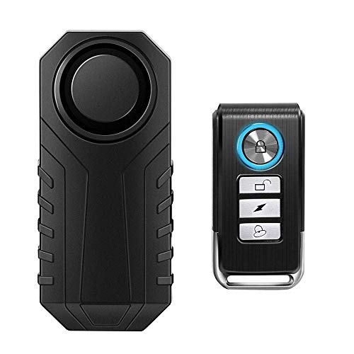 Wsdcam 113dB Wireless Anti-Theft Vibration Motorcycle Bicycle Alarm Waterproof Security Cycling Bike Alarm with Remote