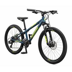 Mongoose Switchback Kids Mountain Bike, Navy Blue, 20-Inch Wheels