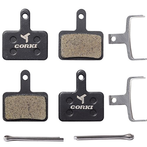 Corki 2 Pairs Resin Disc Brake Pads for TRP Tektro Shimano Deore Br-M575 M525 M515 T615 T675 M505 M495 M486 M485 M475 M465 M447