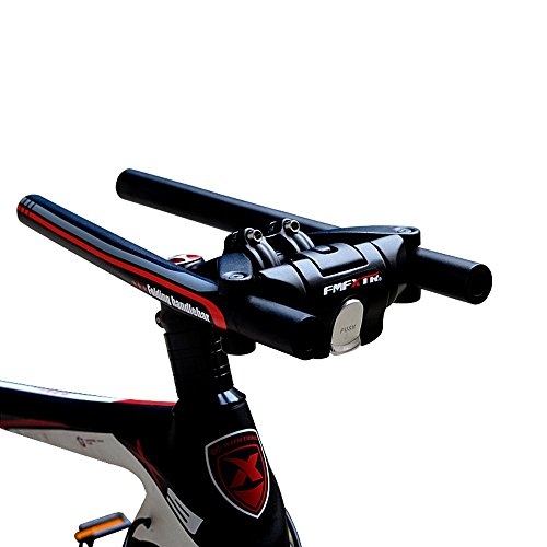 UPANBIKE Bike Folding Handlebar Aluminum Alloy Scooter Handlebar Quick Release Foldable Bar 31.8mm/25.4mm (Black+Red)