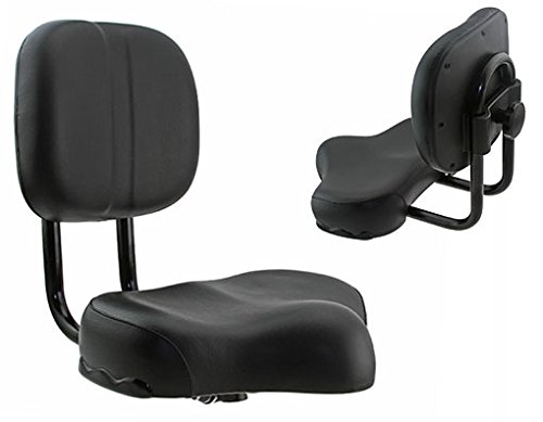 Lowrider Beach Cruiser SEAT with Back 917 Black. Bike Part, Bicycle Part, Bike Accessory, Bicycle Accessory