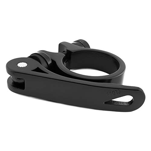 WeeBikeShop 31.8mm Quick Release Seat Clamp - Tool Free Collar for 27.2mm Bicycle Seatpost