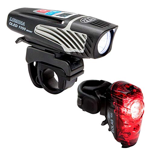 NiteRider Lumina OLED 1100 Boost/Solas 100 Combo Bike Headlight Taillight