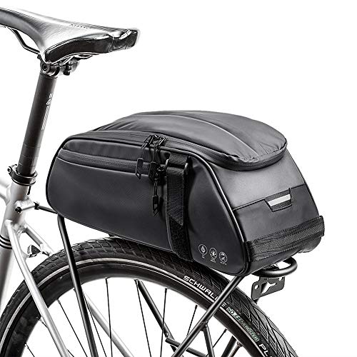Number-one Bicycle Rear Rack Bag, 8L Multifunctional Waterproof Bike Rack Seat Bag Bike Saddle Bag Outdoor Bicycle Pannier