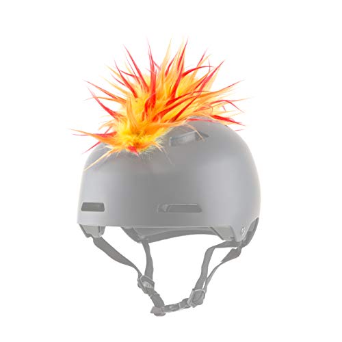 Parawild Iguana Helmet Accessories w/Sticky Hook & Loop Fastener Adhesive (Helmet not Included), Fun Helmet Mohawk/Cover for