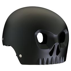 mongoose street hardshell skull youth bike helmet, black medium