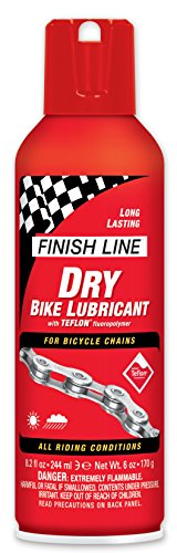 Finish Line Dry Bike Lubricant with Teflon (8-Ounce Aerosol)