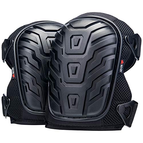 NoCry Professional Knee Pads with Heavy Duty Foam Padding and Comfortable Gel Cushion, Strong Double Straps and Adjustable