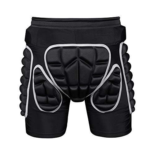 Kuyou Protection Hip,3D Padded Shorts Breathable Protective Gear for Ski Skate Snowboard Skating Skiing (Medium)