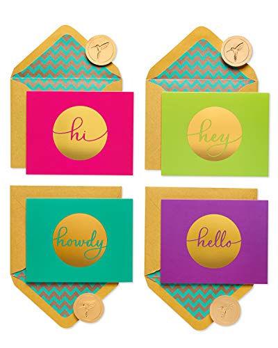 Papyrus Boxed Blank Cards with Envelopes, Hello (20-Count)