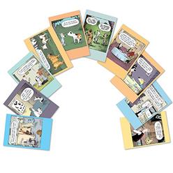 NobleWorks - 10 Assorted Happy Birthday Cards - Funny Greeting Cards with Cartoons, Bulk Boxed Set - Dog Days A2665BDG