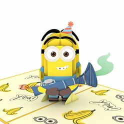 Lovepop Despicable Me Minions Birthday Surprise Pop Up Card - Greeting Card, 3D Cards, Pop Up Birthday Cards, Minions