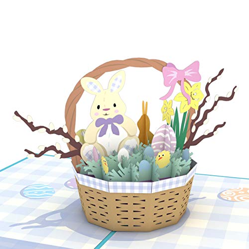 Lovepop Easter Basket Pop Up Card - 3D Card, Easter Card, Easter Greeting Card, 3D Easter Cards, Religious Easter Cards,