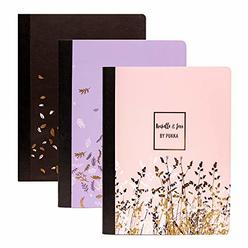 Pukka Pad, Composition Notebooks - 3 Pack of Journals Featuring 140 Pages of College Ruled 80GSM Paper with Sturdy Cover Stock -