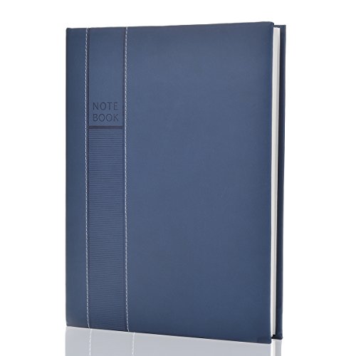 OZCHIN Large Notebooks and Journals Classic Hardcover Notebook 8 x 11 inch 128 Sheets (256 Pages) Leather Notebook Journals to Write