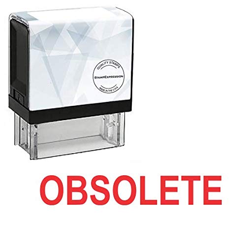 StampExpression - Obsolete Office Self Inking Rubber Stamp - Red Ink (A-5324)