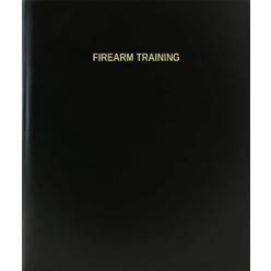BookFactory Firearm Training Log Book/Journal/Logbook - 120 Page, 8.5"x11", Black Hardbound (XLog-120-7CS-A-L-Black(Firearm
