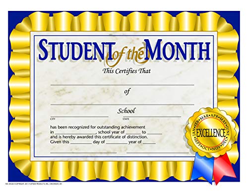 Flipside Products Student of The Month Certificate Pack of 150 (VA528-5)