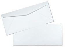 EnDoc #9 Envelopes Pack of 100-3-7/8 x 8-7/8 Inch Small Return Envelopes - Blank Windowless Bright White Envelopes