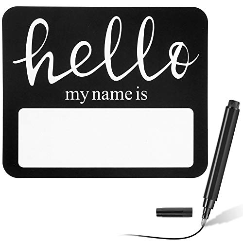 Outus 8BT8RH9 120 Pieces Hello Name Tags with Black Marker ...