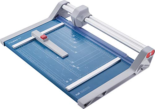 Dahle 550 Professional Rotary Trimmer, 14" Cut Length, 20 Sheets, Self-Sharpening, Dual Guide Bar, Auto Clamp, German
