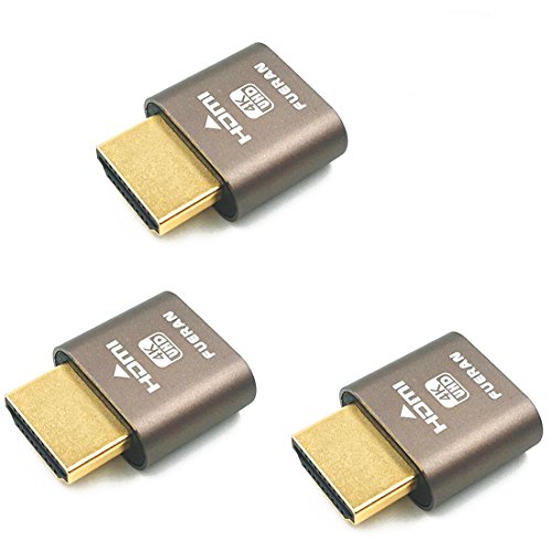 HDMI Dummy Plugs DisplayPort Virtual Headlessly Adapter With EDID Emulators For 4k 60hz Multiple Monitor Setups