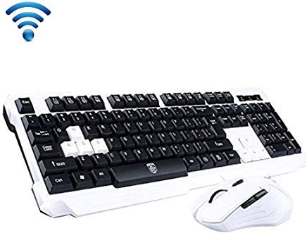 soke-six Keyboard Mouse Combos,Soke-Six Waterproof Multimedia 2.4GHz Wireless Gaming Keyboard with USB Cordless Ergonomic Mouse DPI