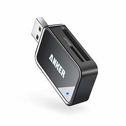 Anker Play Anker 2-in-1 USB 3.0 SD Card Reader for SDXC, SDHC, SD, MMC, RS-MMC, Micro SDXC, Micro SD, Micro SDHC Card and UHS-I Cards