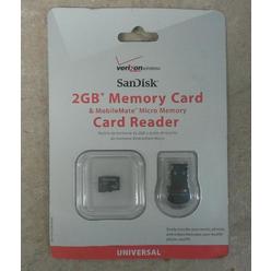 Sandisk 2gb Micro Sd Memory Card & Card Reader