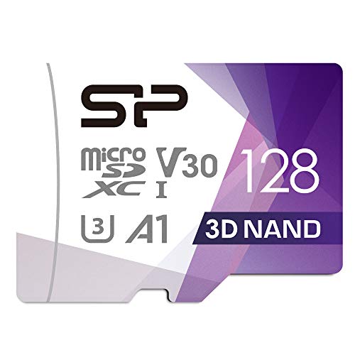 SP Silicon Power Silicon Power U3 128GB Micro SD Card Nintendo-Switch Compatible, SDXC microsdxc High Speed Class 10 MicroSD Memory Card with