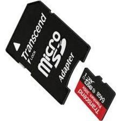 Transcend Pantech Renue P6030 Cell Phone Memory Card 64GB microSDHC Memory Card with SD Adapter