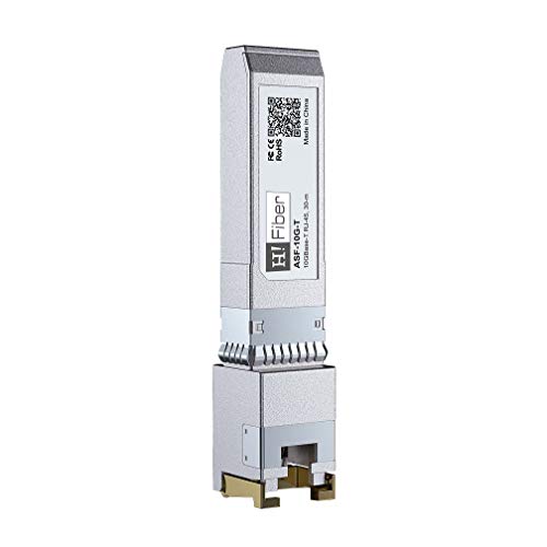 H!Fiber.com SFP+10GBASE-T Transceiver Copper RJ45 Module Compatible for HP Procurve &HP Aruba, Reach 30m