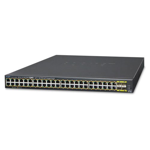 Planet Technology GS-4210-48P4S 48-Port 10/100/1000T 802.3at PoE + 4-Port 100/1000BASE-X SFP Managed Switch / 440W