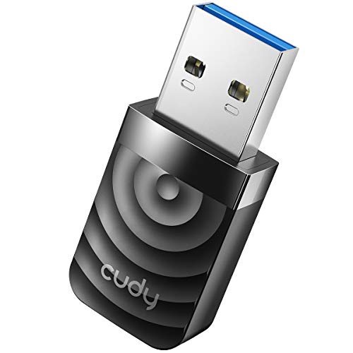 Cudy WU1300S AC 1300Mbps WiFi USB 3.0 Adapter for PC, USB WiFi Dongle, 5Ghz /2.4Ghz, WiFi USB 3.0, Wireless Adapter for