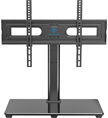 PERLESMITH Universal TV Stand Table Top TV Base for 37 to 70 inch LCD LED OLED 4K Flat Screen TVs - Height Adjustable TV