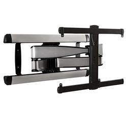 Sanus Premium Full Motion TV Wall Mount for TVs Up to 90" - Stainless Steel Finish with FluidMotion Design for Smooth