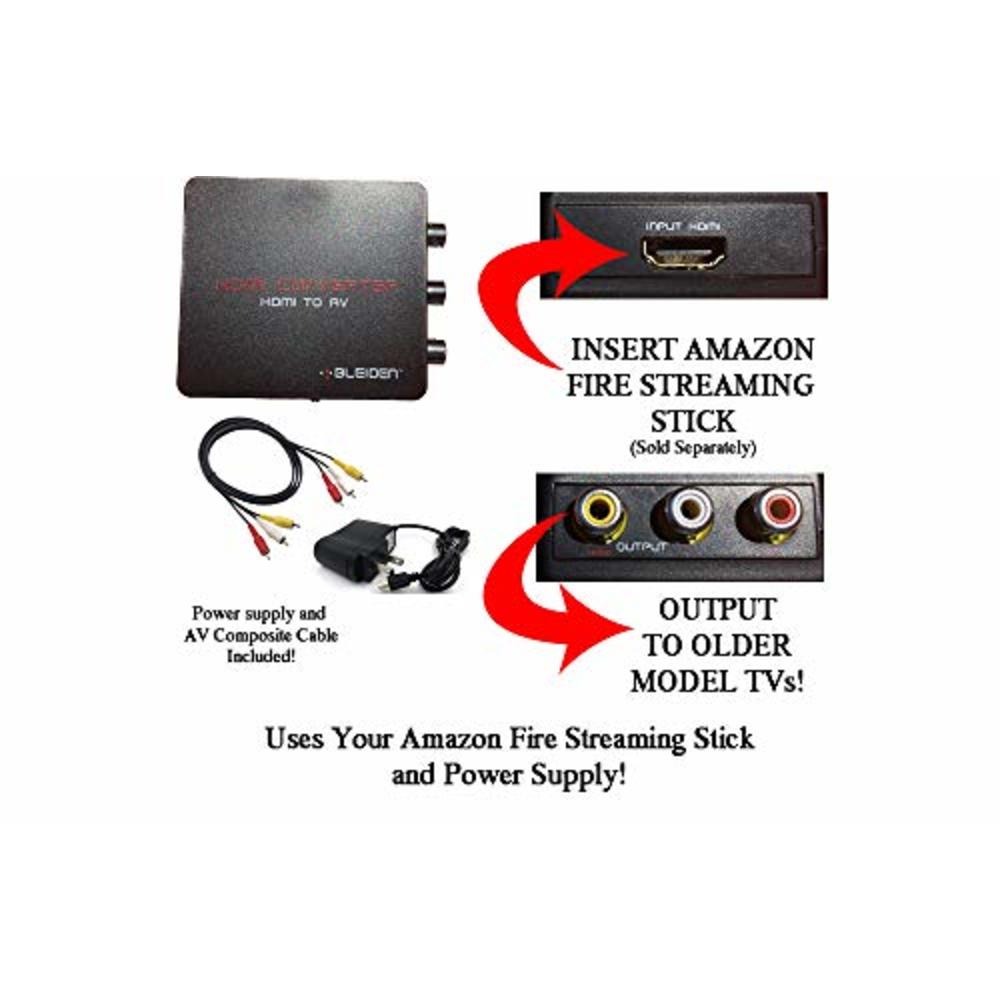 Bleiden Hdmi To Composite Av Converter For Amazon Fire Streaming Stick Use Amazon Fire Streaming Stick With Older Tvs That Have Bleiden Hdmi To Composite Av Converter For Amazon Fire Streaming Stick Use Amazon Fire Streaming Stick With Older Tvs That Have