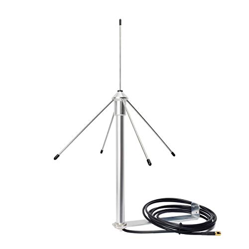 HYS 433Mhz 3dbi Omni Antenna 50 Ohm GSM Aerial W/3M(9.8ft) RG58 Coaxial Cable SMA Male Plug and Mounting Bracket