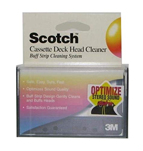 Scotch Cassette Deck Head Cleaner Buff Strip Cleaning System 3M