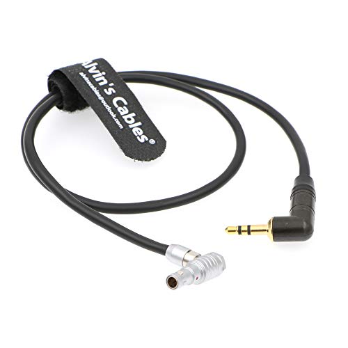 Alvin's Cables Audio Cable for ARRI Alexa Mini Camera Right Angle 5 Pin Male to 3.5mm Right Angle TRS 20 Inches