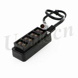 Uonecn 4 Port Dtap to 3 pin Male steadicam Zephyr Splitter Cable for ARRI RED Cameras