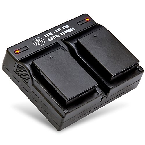 LPE10 BM Premium Pack of LP-E10 Batteries and USB Dual Battery