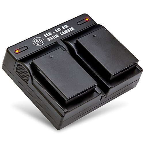 BM Premium Pack of 2 LP-E10 Batteries and USB Dual Battery Charger Kit for Canon EOS Rebel T3, T5, T6, T7, Kiss X50, Kiss