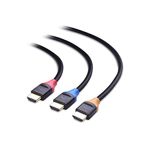 Cable Matters 3-Pack High Speed HDMI to HDMI Cable 10 Feet with HDR and 4K Resolution Support