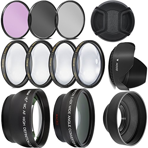 Big Mike's Electronics Ultra Deluxe Lens Kit for Canon Rebel T3, T5, T5i, T6, T6i, T7i, EOS 80D, EOS 77D Cameras with Canon EF-S 18-55mm is II STM