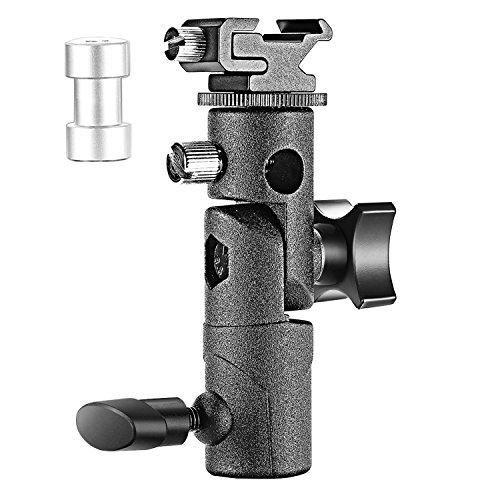 Neewer Universal E-Type Camera Flash Speedlite Mount Light Stand Bracket Umbrella Shoe Holder Compatible with Canon Nikon