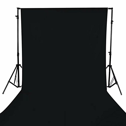 GFCC 10ftx10ft Black Backdrop Background for Photography Black Photo Booth Backdrop for Photoshoot Photography Background