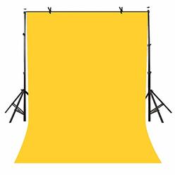 LYLYCTY 5x7ft Photography Studio Non-Woven Backdrop Yellow Backdrop Solid Color Backdrop Simple Background LY090