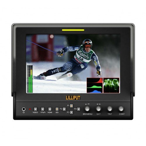 LILLIPUT 7" AT-70T 16:9 LED Monitor with RCA Input and TV Tuner and Portable Battery